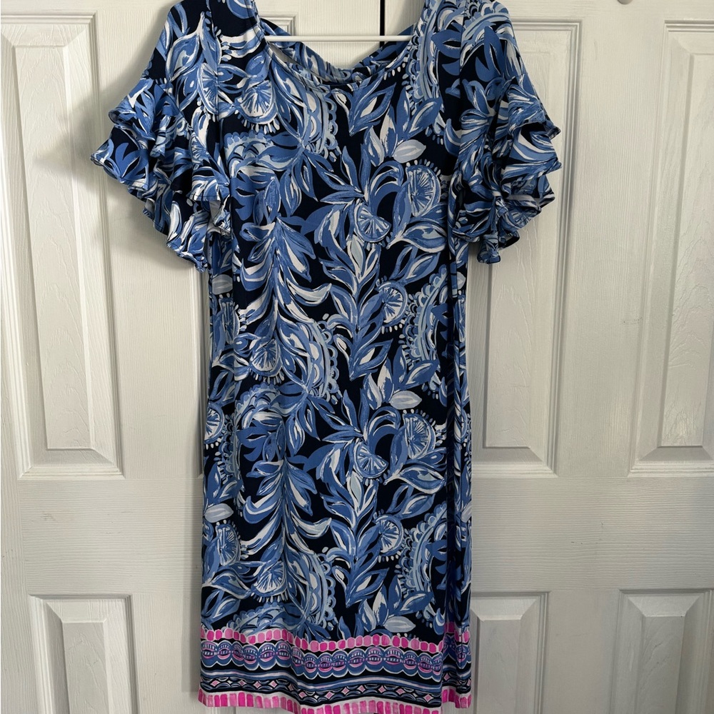 Lily Pulitzer Blue Floral Dress